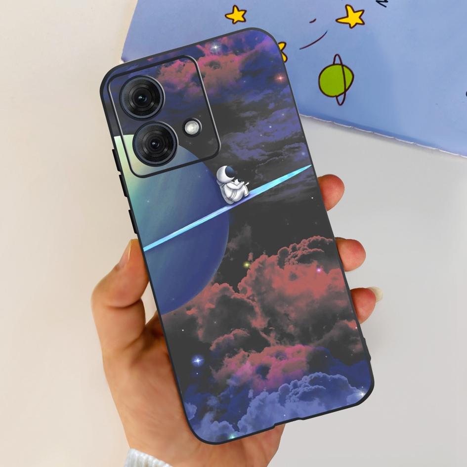 For Motorola Moto G84 5G Case 2023 New Stylish Butterfly Cat Slim Black Silicone Soft TPU Phone Cover For Moto G84 5G G 84 Coque