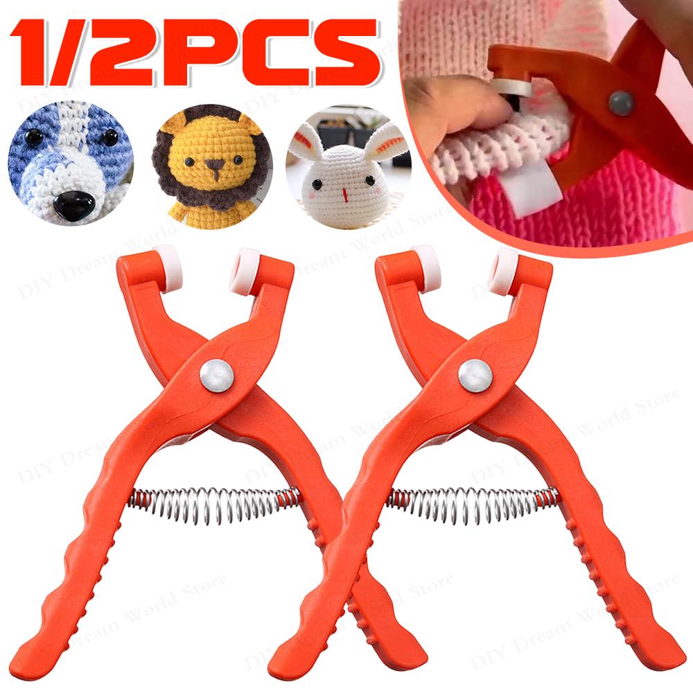 1/2 шт. Инструмент-плоскогубцы для безопасной установки глаз для животных, материалы для изготовления, инструмент, пятизубцовый инструмент для установки пряжек, скрытый