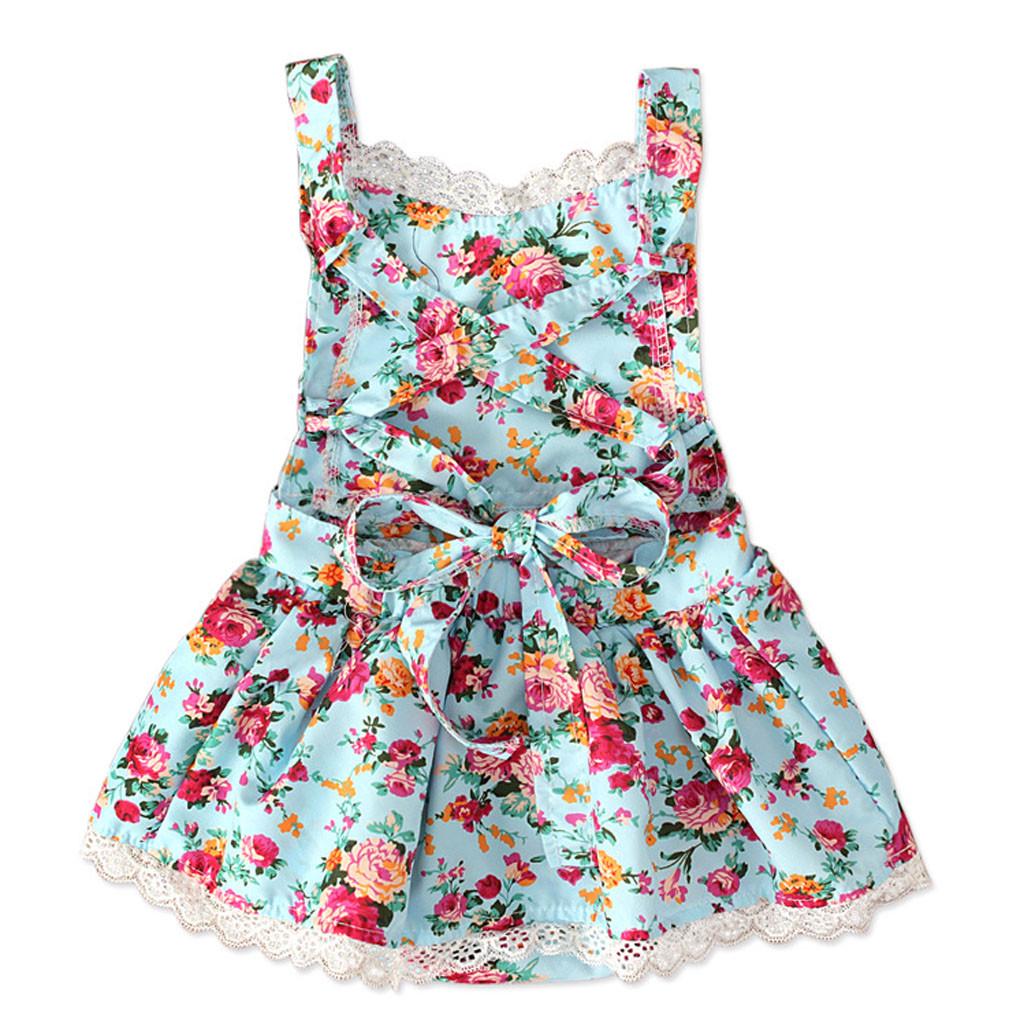 Комбинезон с открытой спиной и цветочным принтом для новорожденных девочек, сарафан