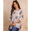 Indian Women Printed Cotton Blend Straight Kurta Top Party Wear Designer Tunic VFP-1852a
