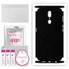 apgo Protective Skin Sticker for the Back+sides Compatible with Oppo A9, Full Wrap Film, Foil, Vinyl - Pattern Matte Black