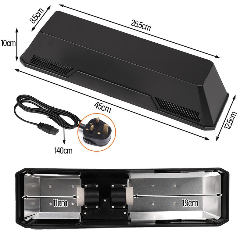 Рептилия Двойные лампы Абажур Питомец Черепаха Лампа для баскинга Нагрев УФА Солнечная лампа E27 УФБ Керамическая лампа Головка Террариум Изоляция