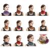 Yousheng Women Floral Chiffon Ring Scarf Neck Guard False Collar Elastic Bib Wraps Travel Scarf Versatile Accessory