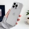Роскошный прозрачный противоударный бронированный чехол для iPhone 16 15 14 13 12 11 Pro XS Max XR 7 8 Plus силиконовый бампер жесткий акриловый чехол