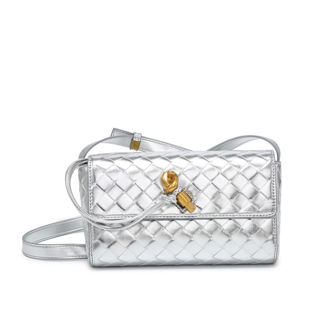 Вечерняя сумка Cross-border B Mini Andiamo Woven Crossbody с замком в стиле ретро