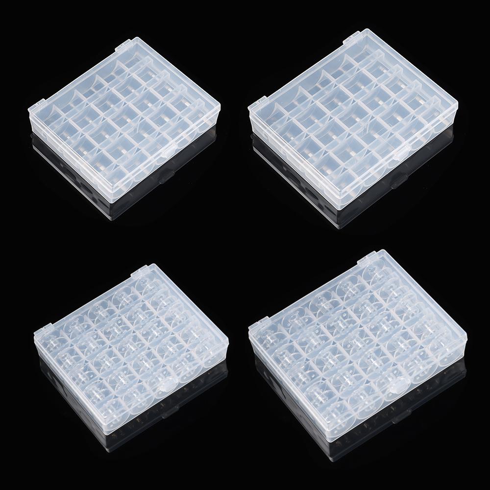 Home Case Sewing Accessories Tools Thread Bobbin Spools Storage Box Sewing Thread Set Empty Bobbins
