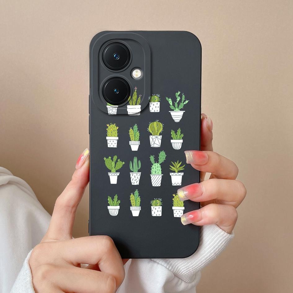 Задняя крышка для Vivo V29 Lite X90 Y78 + Y17S Y27 Y36 Pro Чехол Красивая бабочка Подсолнух Матовый Роскошный мягкий жидкий чехол для телефона высокого качества для Vivo Capas