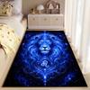 Lion Galaxy Zodiac Symbol Carpet suitable as a non-slip mat for the living room or bedroom sofa
