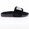 Puma Lead Cat 2.0 Fuzz WNS Slippers 38731301 Black Fur Slippers Fur Shoes Winter Warm Shoes for Indoors and Outdoors
