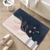 Diatom Printing Bathroom Thickening Mat Bath Non-slip Carpets In Wash Basin Bathtub Side Floor Rug Shower Room Doormat Memory Foam 3D Pad