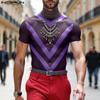Summer Men High Neck Short Sleeve Stitching Mesh Transparent T-shirts Tee