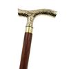 Brass Royal Handle Royal Special Carving Design Wood Walking Stick Cane 3 Fold Open Nautical Vintage Style