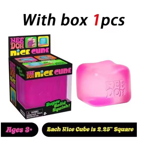 4 шт. Кубик Swirl NeeDoh, Игрушка-сквиш Nice-Sicle, Сенсорные игрушки-сквиши для снятия стресса, Антистрессовые игрушки для рук для концентрации, СДВГ