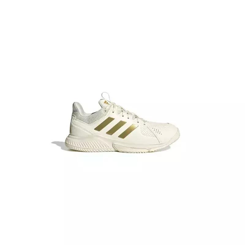 Adidas court flight sneakers breathable mesh White/Gold