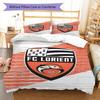 FC Lorient Bedding Quilt Set Quilt Cover Pillowcase Home Decoration Birthday Gift (1 * duvet cover + 2 * pillowcase, without core)
