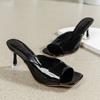 Fashion New Slippers Women's Fashion Open Toe Sandals Sexy High Heels Lady Slippers Low Heel Summer Sandals New Size 35-40