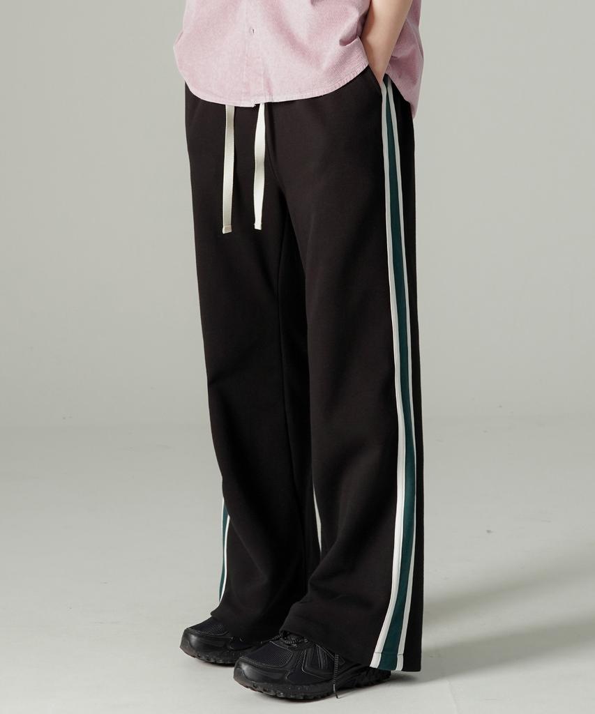 WV PROJECT Brace Semi-Wide Track Pants Black Hslp7808