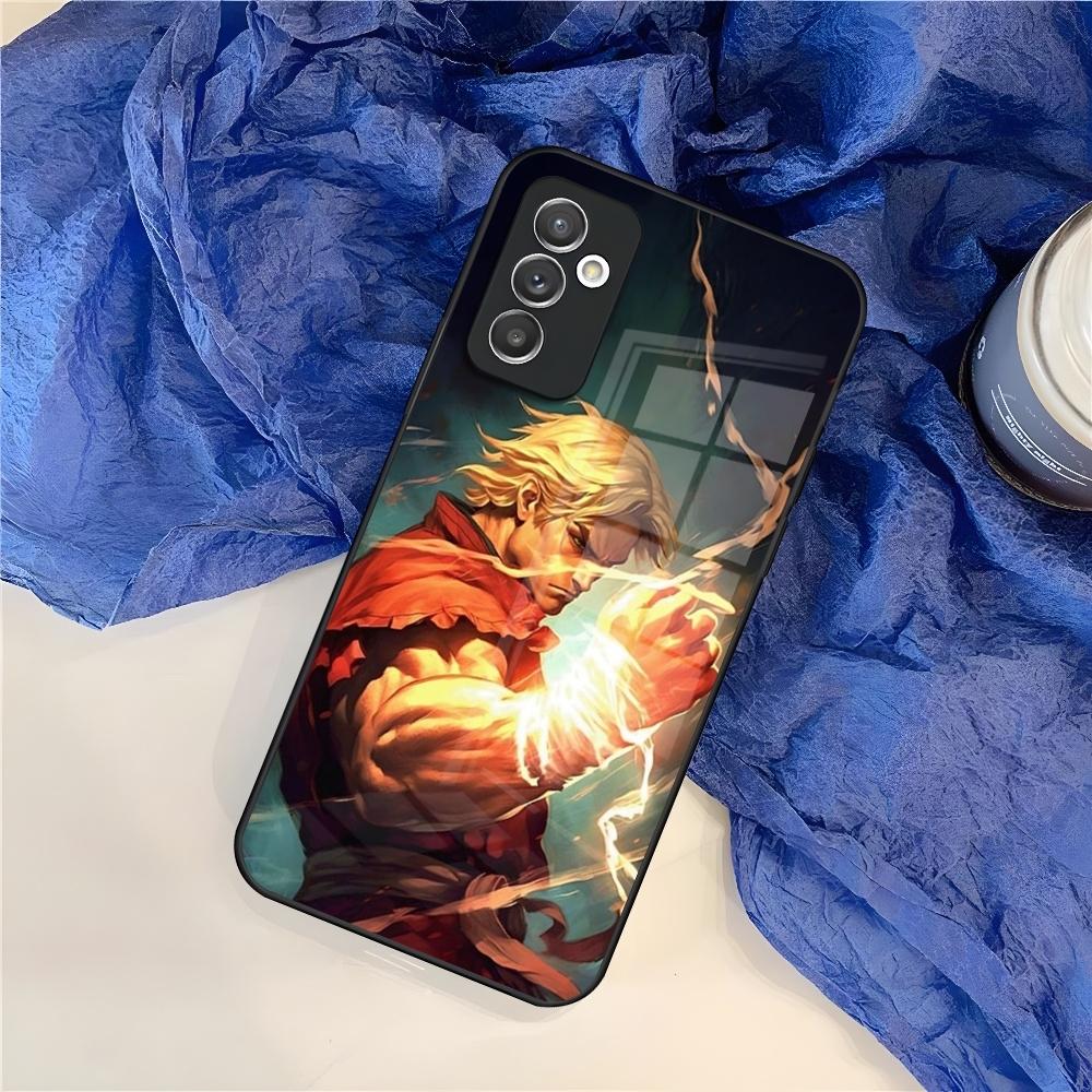 Game S-Street F-Fighter Phone Case for Samsung S25 S24 S30 S21 S23 S20 S22 Fe S10 E S9 Note 20 Pro Ultra Plus glass Cover