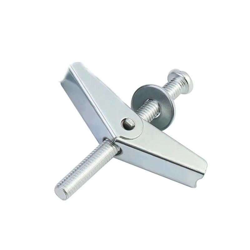 M4 M5 M6 M8 M10 M12 Оцинкованная углеродистая сталь Сверхпрочные анкеры для полых стен для гипсокартона потолка откидные болты комплект с барашковой гайкой