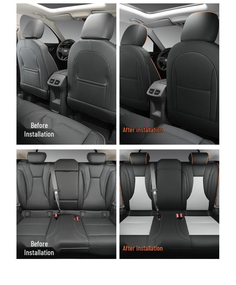 Buick Envision S Leather Car Seat Cushion - Universal Fit for All Seasons, 5-Seater