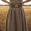 Zinc Zinc Alloy Concho Wide Belt Y2K Disc PU Hollow Waistband Fashion Ethnic Style Rivet Belt  Festival
