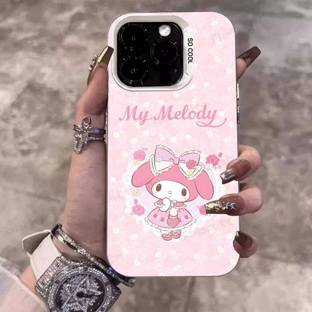 Милый Чехол Для Телефона M-My M-Melodys Для IPhone 17 16 15 14 13 Pro 12 11 Pro Max PLUS Цветная Задняя Крышка