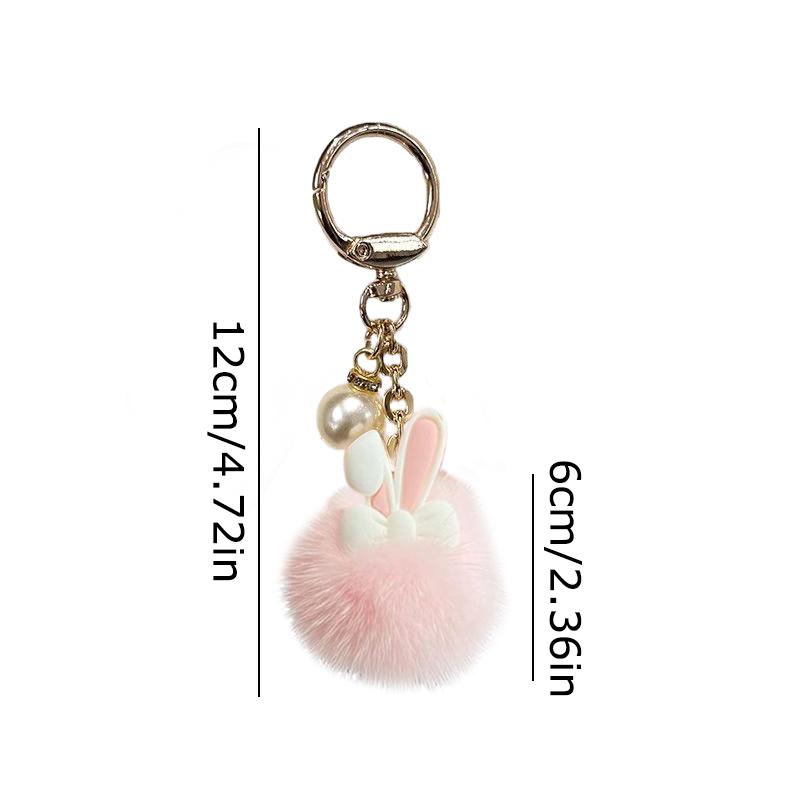 1 шт. бант-бабочка с гладким на ощупь, украшение в виде кроличьих ушек, предметы первой необходимости, плюшевый брелок-аксессуар