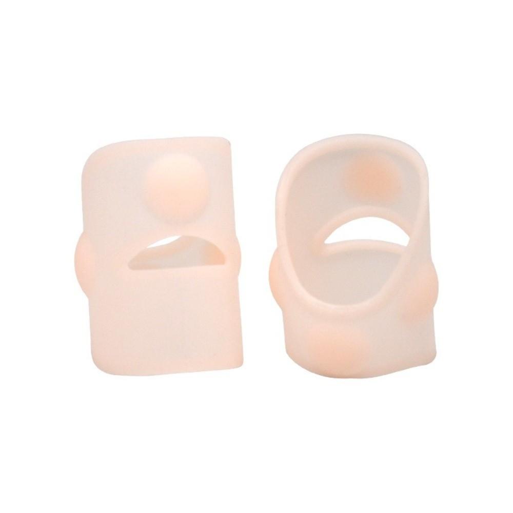 1 Pair Silicone Ingrown Toenail Corrector Soft Toe Alignment Support Toenail Protector Sleeve Home