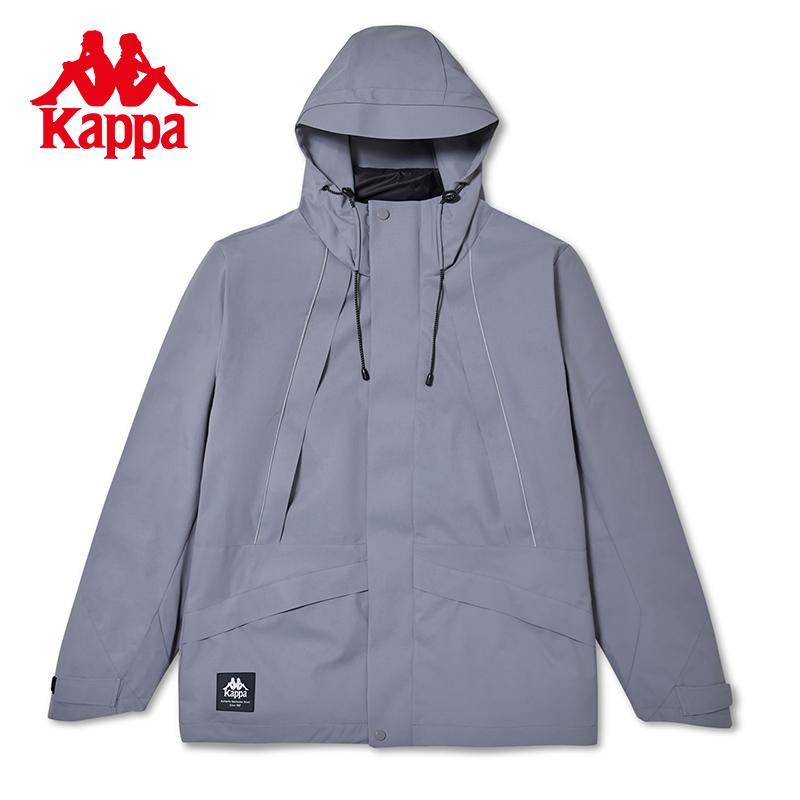 Kappa down jacket men's three in one hooded outdoor cold jacket jacket