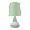 Modern Small Ceramic LED Table Lamp, Classic Bedside Desk Lamp, Green Color