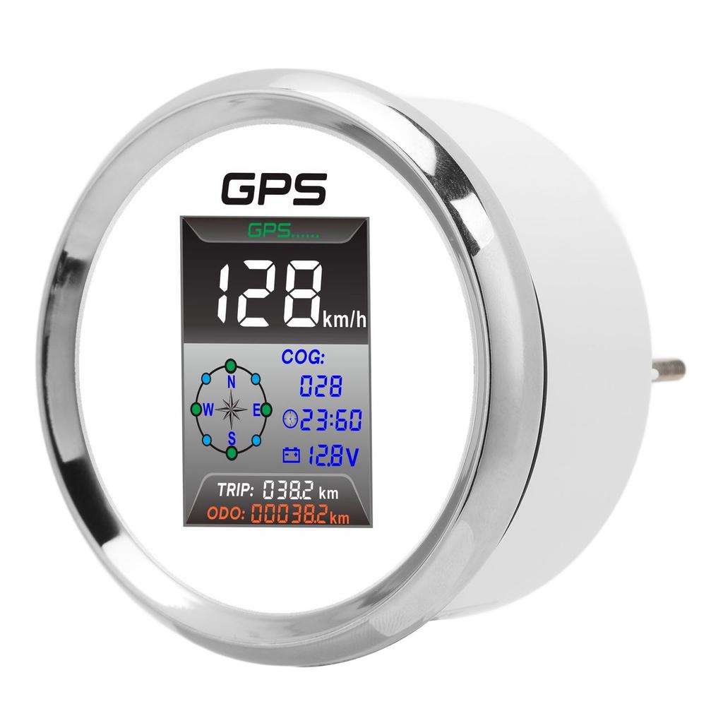 85 мм цифровой GPS спидометр узлы миль/ч км/ч светодиодная подсветка антизапотевающий IP67 водонепроницаемый для лодок от 9 до 32 В