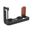 Quick Release Vertical L Bracket with Wooden Hand Grip L Plate for Fujifilm X T3 Camera