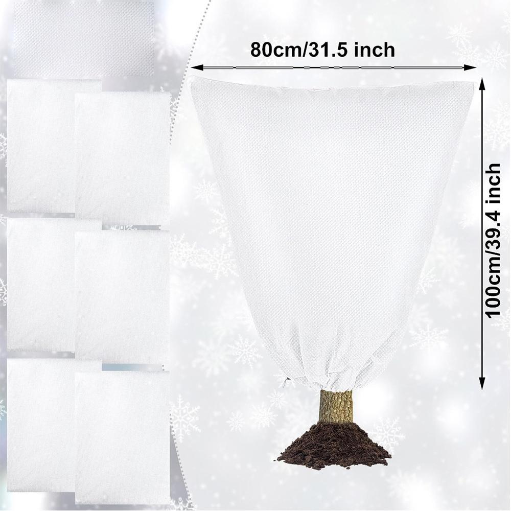 2 шт. Чехлы для растений для защиты от заморозков со шнурком для кустарников, плодовых деревьев