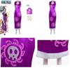 Костюм для косплея Боа Хэнкок из One Piece из атласной ткани для Хэллоуин-вечеринки