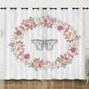 Curtain Ethnic Pattern Simple 3D Digital Printing Blackout Curtain Punching