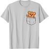 Teddy Bear in Breast Pocket Funny Cute Bears Men Women Kids T-Shirt