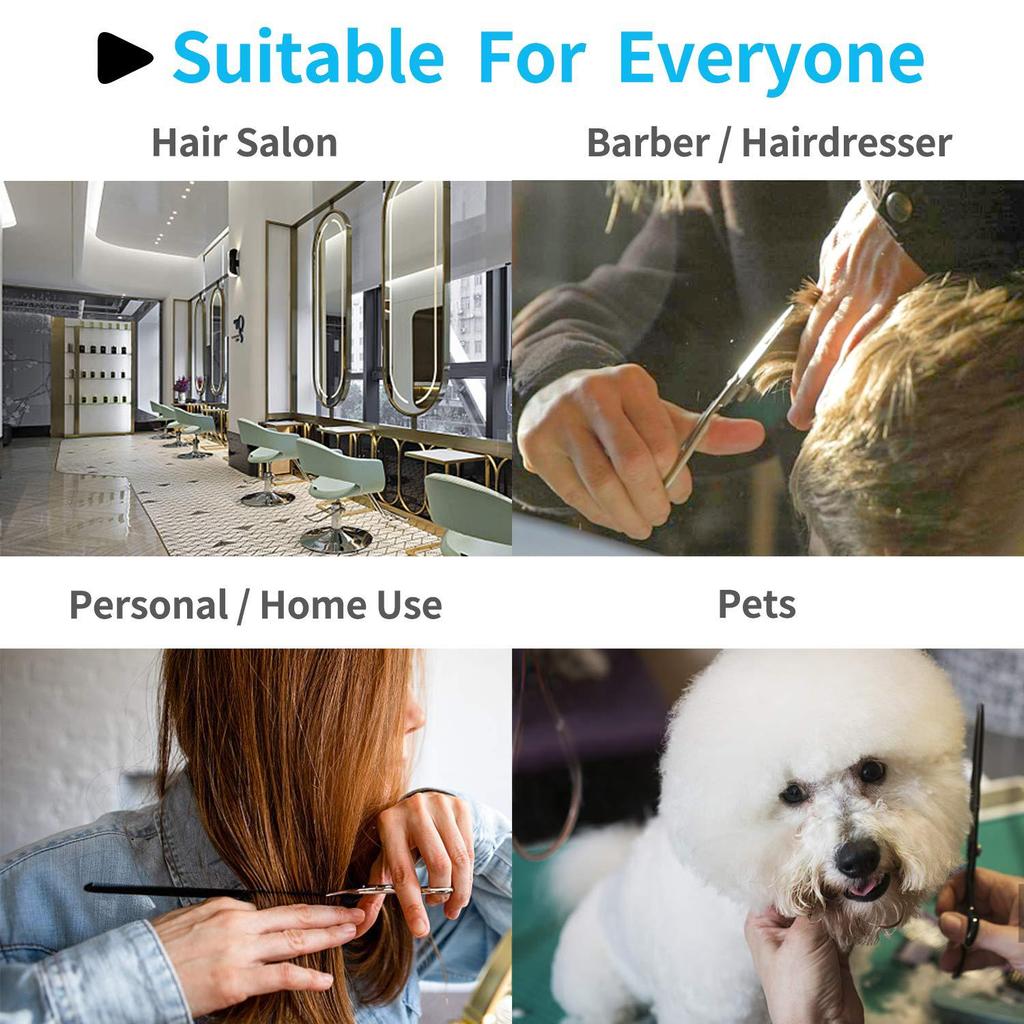 SANGELAR 6-дюймовые профессиональные ножницы для левой руки, набор японских стальных ножниц для стрижки волос, обычные и филировочные ножницы для парикмахеров и салонов красоты