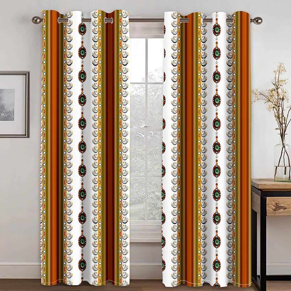 Дешевые европейские роскошные Saba Telet эфиопские эритрейские плотные затемняющие шторы для гостиной спальни оконная драпировка декор 2 шт.