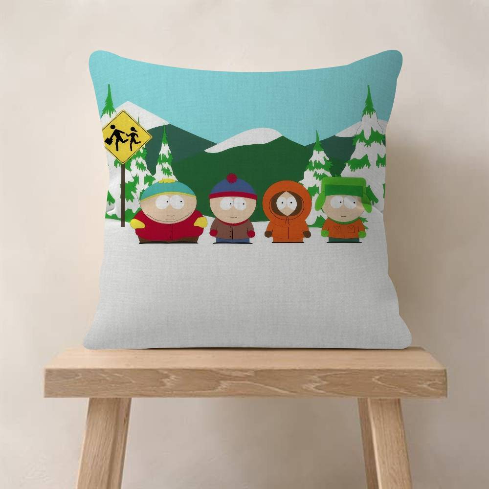Cartoon SSouth cute PPark Cushion Cover Inches Farmhouse Decor Home Throw Pillow Covers for Couch Decorations