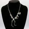 Goth Tyrannosaurus Chain Choker Punk Dragon Necklace Fashion Dinosaur Skeleton Necklace  Friend
