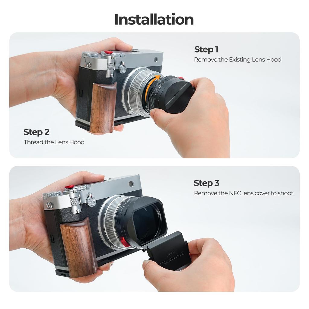 Интегрированная бленда с фильтром Freewell для FUJI Hybrid CPL Black Mist Black GFX100RF, и Фильтр, (FW-GFX100RF-RLH-B)