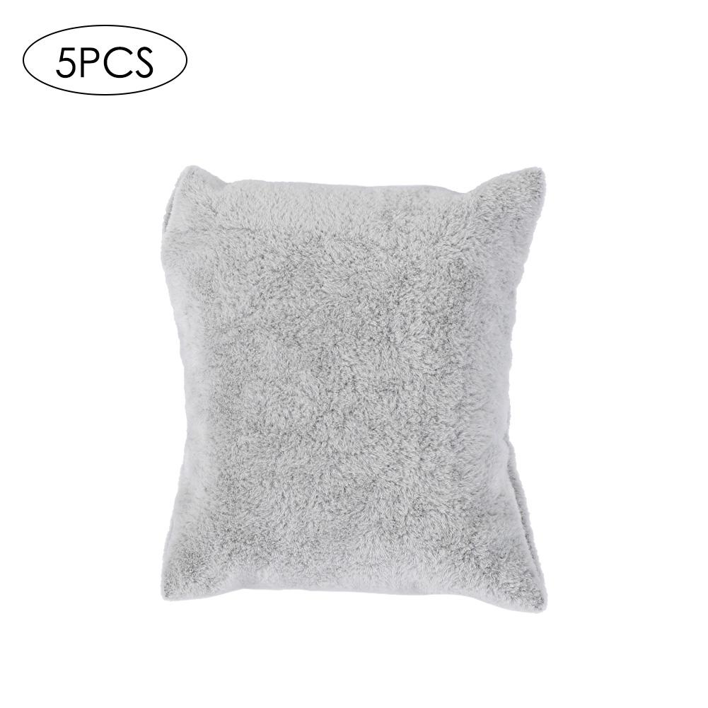 Подушка для демонстрации украшений из бархата, подставка для браслета, держатель для хранения, органайзер (серый)