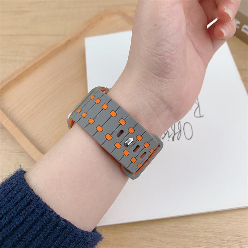 Silicone Band For Apple Watch Strap 49mm 45mm 41mm 44mm 40mm 38 42mm 46mm Bracelet Correa Iwatch Series 10 9 8 7 6 5 3 SE Ultra