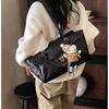 New High-End Retro Style Baguette Bag Women'S Shoulder Handbag Simple Commuter Briefcase Large Capacity Bag