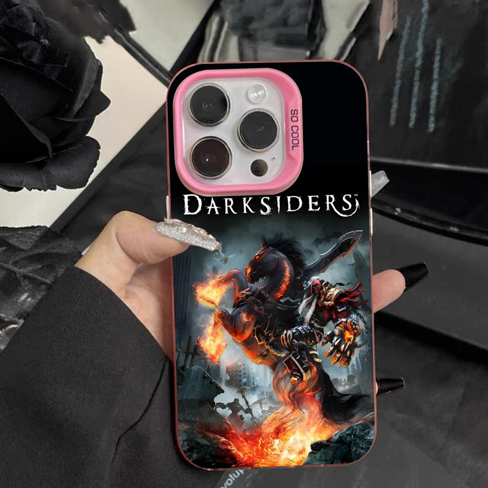 Game Darksiders Mobile Phone Case for iPhone 17 16 15 14 13 12 11 X XR XS 8 7 Air Pro Max Plus Translucent Pink Colorful Cover