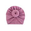 Infant Turban Baby Hat Solid Cotton Headwraps for Newborn Baby Girl Boy Cap Kids Donut Knot Beanies Bonnet Hair Accessories