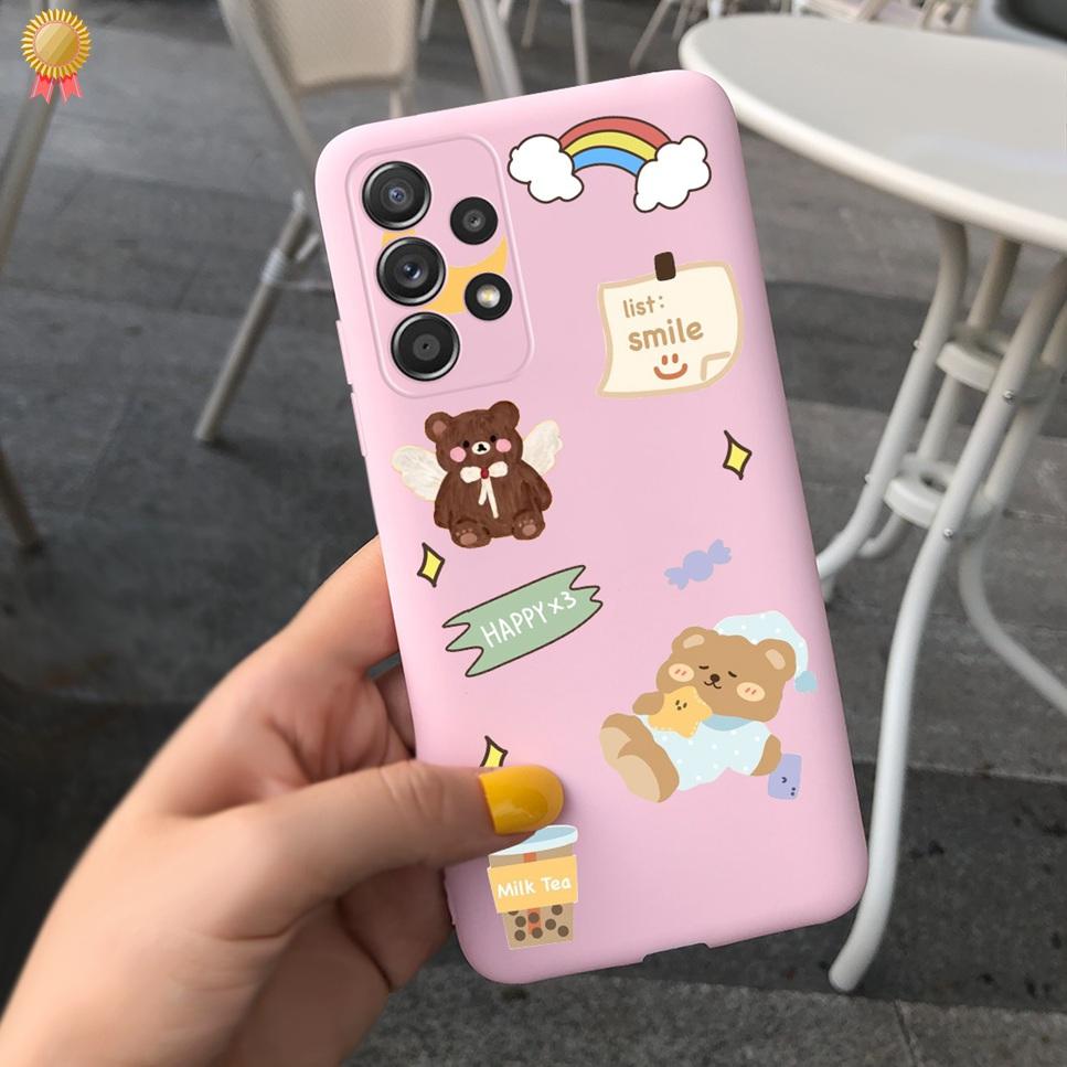 Чехол для Samsung Galaxy A23 5G Модный Милый Прозрачный Матовый Мужской Женский Мягкий ТПУ Силиконовый Чехлы для Телефона Для Samsung Galaxy A23 4G Fundas
