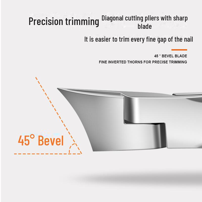 Кусачки для ногтей с большим раскрытием и наклоном - ножницы из нержавеющей стали для удаления пудры