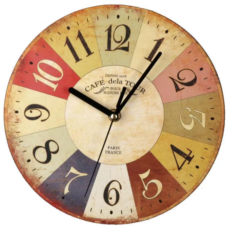 23 см простые деревянные настенные часы в скандинавском стиле с точным тихим временем для кухни, кабинета, спальни, настенные часы