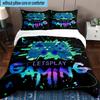 Game Night Adventure 3pcs Bedding,Including 1pc Duvet Cover And 2pcs Pillowcases Perfect for Christmas,Ideal for Bedroom, Dormitory